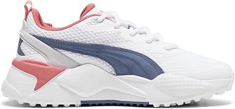 【momocoさま】PUMA♡ゴルフシューズ ホワイト/ピンク/ブルー momocoさま】PUMA♡ゴルフシューズ ホワイト/ピンク/ブルー